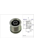 588044 ALTERNATÖR KASNAĞI MERCEDES C200 C220 C230 E250 E300 - 1