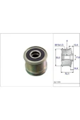 Alternator Kasnagı Rulmanlı Mercedes Classe M W164 588093 - 1