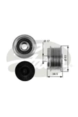 Gates OAP7051 Alternatör Kasnagı Focus 98-04 Transıt connect 1.8 Tdcı - 1