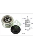 INA 535007710  Alternatör Kasnağı Captiva Lacetti / Vito 108 110 2.0d - 1