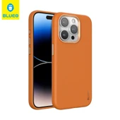 BLUEOB Premium Leather iPhone 15 Pro Max PU Deri MagSafe Özellikli Metal Kamera Koruma Çıkıntılı Hava Kanallı Kılıf - 4