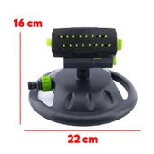 Tablalı Hareketli Su Fıskiyesi Tabancası 16 Çıkışlı Dönerli Bahçe Çim Sulama Aparatı Plastik DY7080 - 4