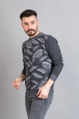 SAN&FA REGULAR FİT DESENLİ ERKEK TRİKO KAZAK thumbnail 2