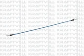 Kraftvoll 21010055  Kapı Açma Teli Sağ Mavi 554mm Mercedes Actros Mp1 96-01 7200213 - 1