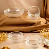 Fecra Loren 5'li Çerez Sunum Seti Gold - 6