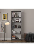 5 Raflı (5 BÖLMELİ) Kitaplık Çalışma Odası Ofis Modern Dekoratif Kitaplık thumbnail 6