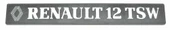 Oksa 200  Arka Yazı Renault 12 Tsw Renault 12 7702128354 - 1