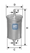 UFI 31.844.00  Benzin Filtresi Fiesta V Fusion / Mazda 2 1.25 1.3 1.4 1.6 - 1