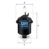 UFI 31.621.00  Benzin Filtresi Civic 96-00 Accord 90-10 Cr-V 97-06 Hr-V 99-10 / 400 95-00 1.4 1.5 1.6 2.0 - 1