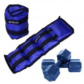 Delta 2 Kg x 2 Adet El Ayak Bilek Ağırlığı 2 Kg x 2 Adet Plastik Dambıl - 1