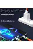 3 in 1 Type-C + Micro Usb + Lightning Hızlı Şarj Kablosu Silikon Kablo 1 Metre Opp Ambalaj - 4