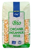 Metro Chef Bio Popcorn Patlatmalık Mısır 500g 2 Paket Şef Mutfak Baklagil Kuru Gıda Organik - 1