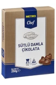 Metro Chef Damla Çikolata Sütlü 250G Pastacılık Pasta Tatlı Mutfak Şef - 1