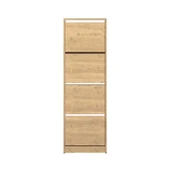 Flat Duo 4 Katlı Ayakkabılık - Florida Meşe 51x157x26 cm - 3