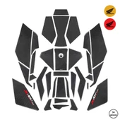 Honda X-ADV 2025 ile Uyumlu Kaydırmaz 6D Karbon 34 Parça Tank Pad Seti GC53 thumbnail 1