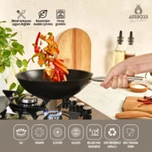 Amboss Dark Granit Wok Tava 28 cm - 1