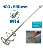Topshop TH14343 Boya Alçı ve Harç Karıştırıcı Uç 120x580 mm - 1