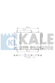 Kale 200ABC070 Condenser Peugeot 206 1.1/1.4/1.6/2.0 Mt Kurutucusuz 552×363×16 6455W6-6455×9 - 1