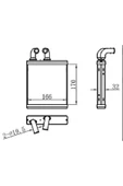 Ori KFR124032 Kfr124032 Kalorifer Brazing Heater A/m 170x170x32 Fiesta V1 2008 2012/1.4-1.5-1.6 Tdcı/1.25-1.4 - 1