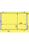 Ori CPE645016 Cpe645016 Klima Kondenseri 206 98 1.1-1.4-1.6-2.0-1.4hdı-1.6hdı 590x361x16 - 1