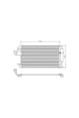 Ori CHY255016 Klima Köndenseri Hyundai Tucson 2.0i-2.7i 04 635x375x16 Oto.-mek. - Uyumlu - 1
