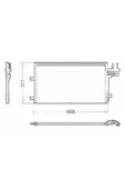 Ori CFR851016 Cfr851016 Klima Kondenseri Fiesta Vı 1.4i-1.4 Tdcı 08 605x351x16 - 1