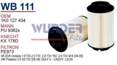 Wunder WB111 Mazot Filtresi Golf IV 03- Jetta III 05- Caddy III - 1