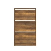 Flat Duo 3 Katlı Geniş Ayakkabılık - Oslo Ceviz 73x119x26 cm - 5