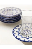 Luxe Mixte 6'lı Çay Tabağı Seti - 1