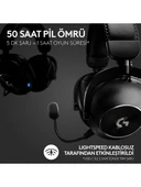 Logitech G PRO X 2 LIGHTSPEED Kablosuz DTS:X Headphone 2.0 - 7.1 Surround Ses Oyun Kulaklığı - Siyah - 5