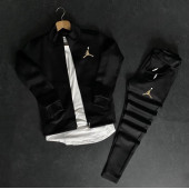 AMOR MAN SCUBA DALGIÇ KUMAŞ TAM FERMUARLI ERKEK EŞOFMAN TAKIMI-SİYAH - 2