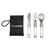Madfox Heavy Duty 3IN1 Katlanır Çatal Kaşık Bıçak Seti - 1