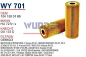 Wunder WY701 YAĞ FİLTRESİ - MERCEDES 124 KASA 202-203-208 111 MOT - 1