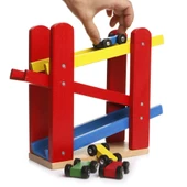 Nessiworld  PlayWood Ahşap Otopark 5 Araba İlaveli 382 thumbnail 3