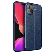 Gpack Apple iPhone 13 Mini Kılıf Niss Silikon Deri GörünümlüNano Glass - 5