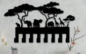 Metal Duvar Askısı Afrika Hayvanları 28x49 cm. - 4