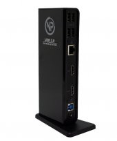 NPO TCD-102 MacOS/Windows 4k 60hz 2xHDMI 4xUSB2.0 2xUSB3.1 1xTypeB 2x3,5mm Gigabit Docking Station (Silinecek) - 2
