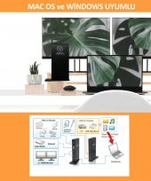 NPO TCD-102 MacOS/Windows 4k 60hz 2xHDMI 4xUSB2.0 2xUSB3.1 1xTypeB 2x3,5mm Gigabit Docking Station (Silinecek) - 5