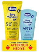Nessiworld  Chicco Baby Moments Sun Güneş Kremi Spf 50+ 75 ml + After Sun Hediye - 1