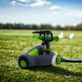 Tablalı Hareketli Su Fıskiyesi Tabancası Otomatik Dönerli Bahçe Çim Sulama Aparatı Plastik DY6021 - 2