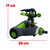 Tablalı Hareketli Su Fıskiyesi Tabancası Otomatik Dönerli Bahçe Çim Sulama Aparatı Plastik DY6021 - 5