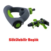 Tablalı Hareketli Su Fıskiyesi Tabancası Otomatik Dönerli Bahçe Çim Sulama Aparatı Plastik DY6021 - 4