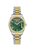 Slazenger SL.09.2338.4.08 Quartz Çelik Altın/Gri Yeşil Kadran 34 mm Kadın Kol Saati - 1