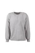 MESAY Bisiklet yaka Gri Uzun Kol Sweatshirt - 2