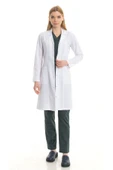 TIPMOD Kadın Uzun Boy Ceket Yaka Doktor Önlüğü - 2