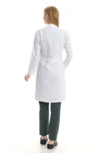 TIPMOD Kadın Uzun Boy Ceket Yaka Doktor Önlüğü - 3