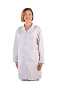 ÖNDER İŞ GÜVENLİĞİ Gömlek Yaka Kadın Doktor Öğretmen Hemşire Laboratuvar Önlüğü - 1