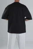 Siyah Oversize T-Shirt - 4
