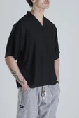 İtalyan Kesim Siyah T-Shirt - 4