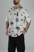 Boho Desenli Oversize T-Shirt - 3